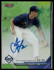 Joshua Lowe 2016 Bowman's Best Best Autographs Green Refractor /99 #B16-JL