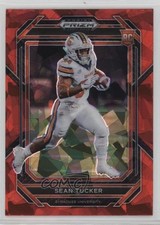 2023 Panini Prizm Draft Picks Red Ice Prizm Sean Tucker #121 0z4h
