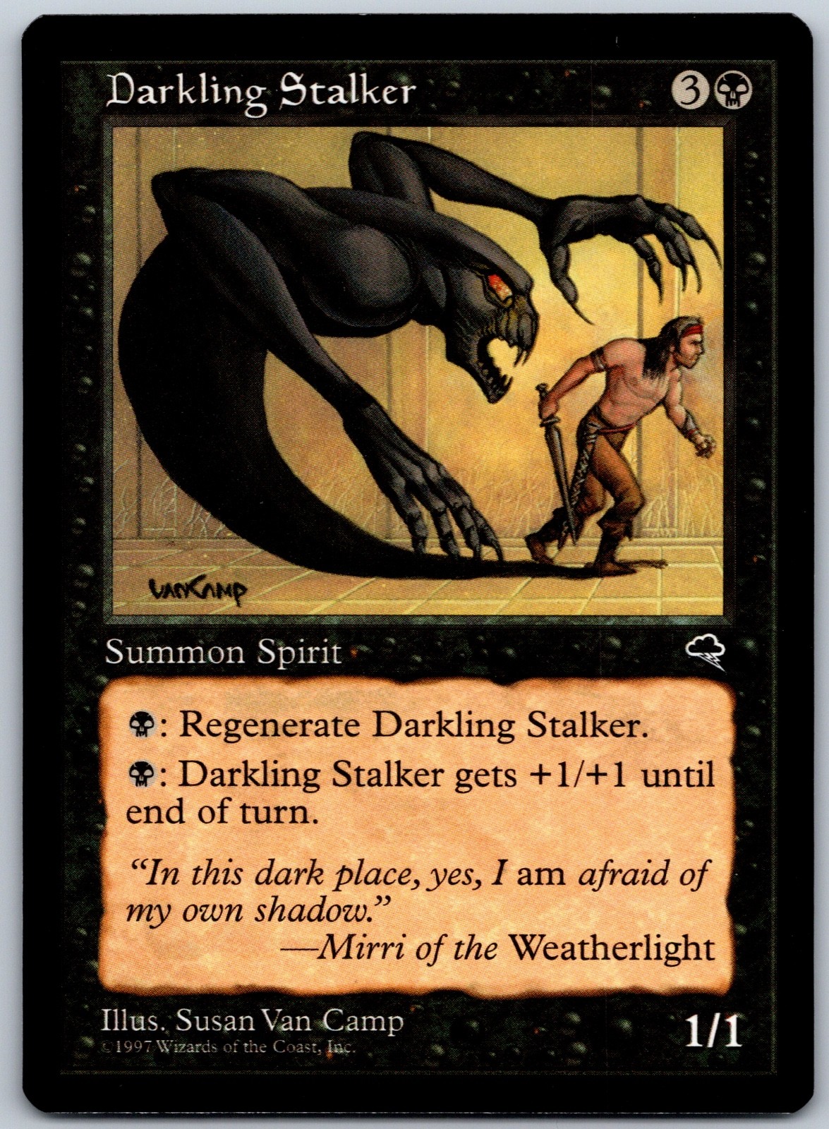 Darkling Stalker Tempest 119 MTG NM Vintage Magic The Gathering TCG