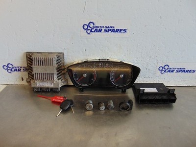 Ford Fiesta Steuergerät Kit MK6 06-08 1.4 TDCi manuell F6JB Schlüssel Zylinder Uhr 7S6112A650EA