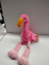 Ty Beanie Babies Pinky the Flamingo Plush Toy