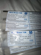Meta-Braze 138 brazing rods 1.5 x 500mm (Pack of 5)