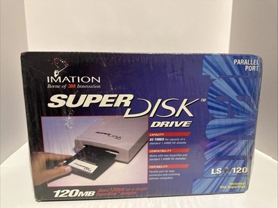 Imation Super Disk  120MB Drive Parallel Port for Windows /Read