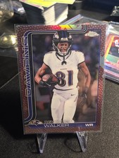 2025 TOPPS CHROME FOOTBALL LEATHER REFRACTOR#26 DEVONTEZ WALKER BALTIMORE RAVENS