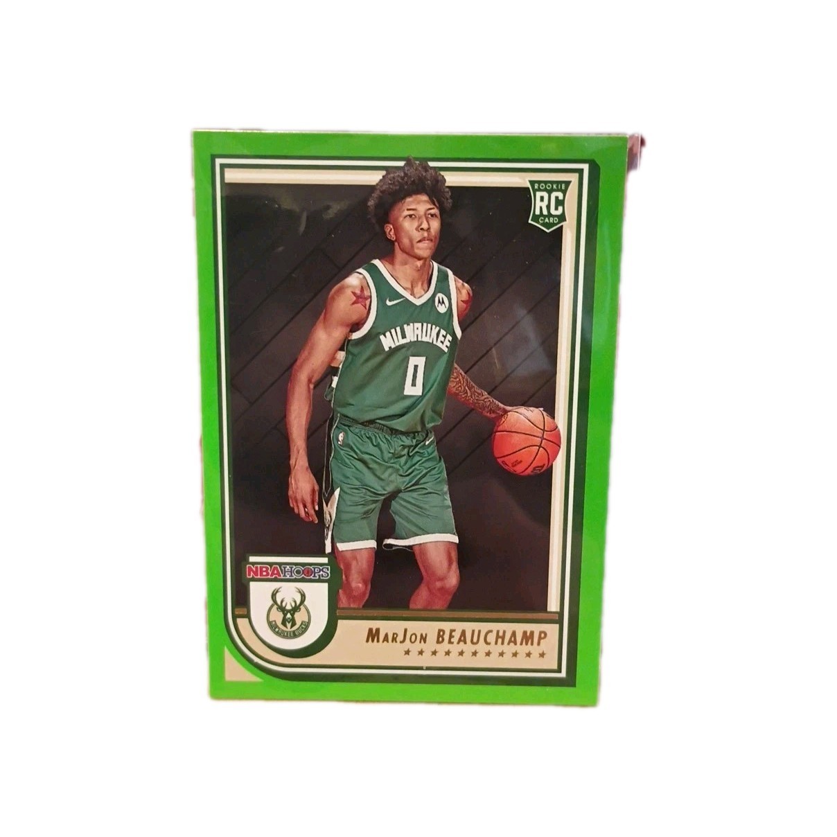 2022-23 Panini NBA Hoops RC MarJon Beauchamp #254 Neon Green Australia Exclusive