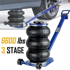 Triple Bag Air Jack 3 Ton/6600 lbs Pneumatic Car Jack w/Adjustable Handle Stand