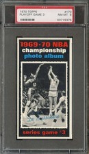1970-71 TOPPS #170 1969-70 NBA CHAMPIONSHIP GAME 3 PSA 8 DAVE DEBUSSCHERE HOF