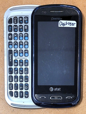 Pantech Laser P9050 - Blue and Silver ( AT&T ) Rare Cellular Slider Phone