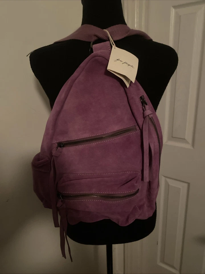Mochila Free People de gamuza tamaño mediano 16 x 12 Foto 2 de 4