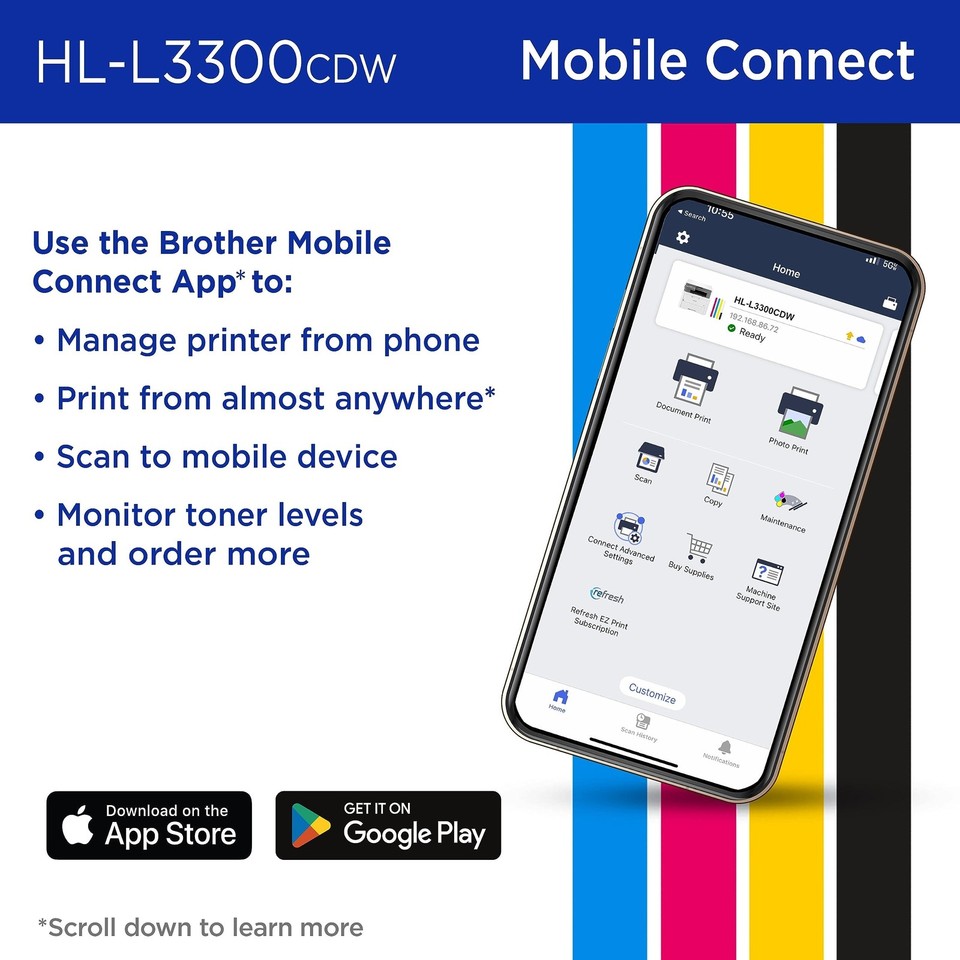 Brother HL-L3300CDW Wireless Digital Color Multi-Function Printer | eBay