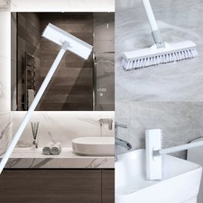 Long Handle Floor Scrub Deck Brush Push Broom Stiff Bristle Brush With queegee