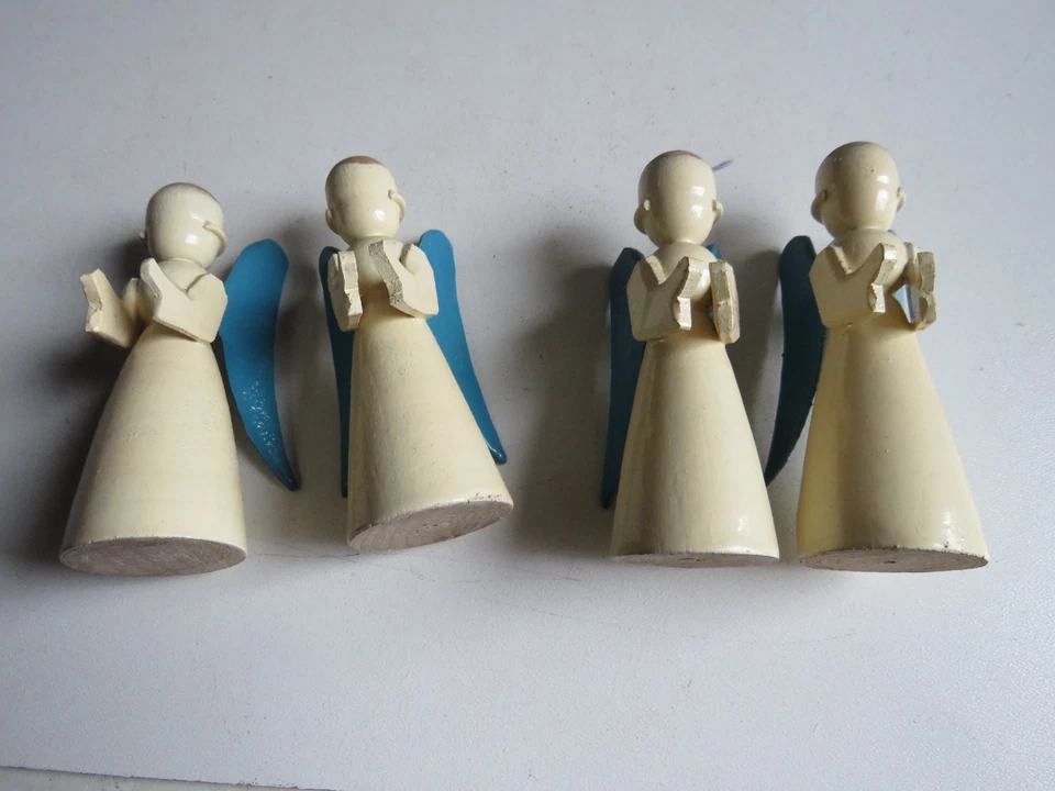 Engel , Cristbaumschmuck , antik Halbfabrikat , Erzgebirge, Volkskunst - Bild 1 von 4