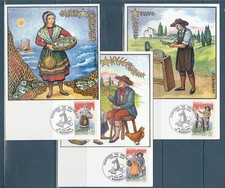 carte 1er jour  les  6 santons de Provence   13  Marseille    1995
