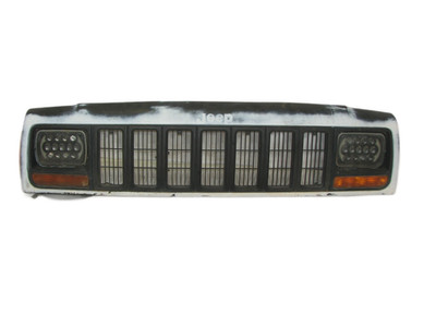 Jeep Cherokee XJ 97-01 OEM Front Header Panel Grille Grill Painted White