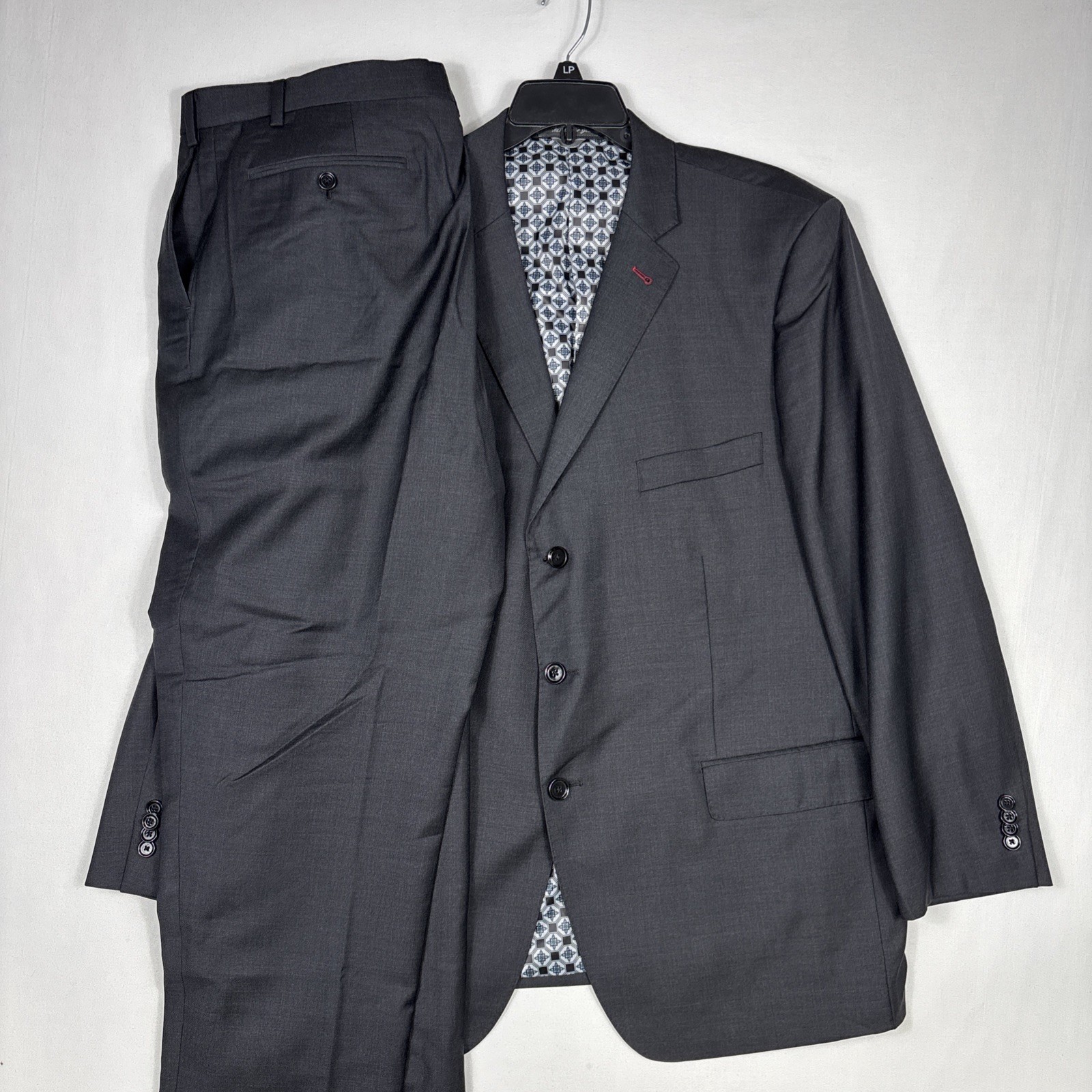Indochino Suit Men's 46R Gray Wool Formal Sport Coat Jacket Tailored 42x28