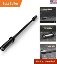 4ft/4.9ft/6ft Barbell for Strength Training and Olympic Weightlifting, 2 Inch...
