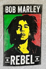 Bob Marley Rebel T Shirt Reggae T Shirt Mens VTG Large Zion Rootswear T Shirt