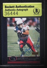 BAS 2001 Pacific Retail LTD 225/299 Aeneas Williams Beckett Auth Sticker HOF 3c7