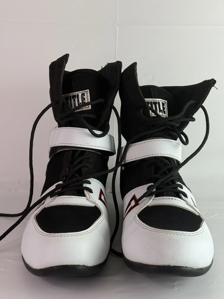 TITLE Boxing Ring Freak II Shoes – White/Black – Size 11 US– Excellent Condition - Image 4 of 4