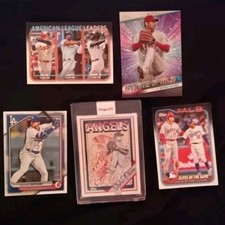 5 Shohei Ohtani Cards: 1 Project 70, 1 Stars of MLB, and 3 2020 Topps Cards