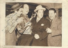 LOONEY LEWIS&mdash;SIGNED PHOTO with Lou Costello&mdash;Vaudeville/Burlesque/Broadway Comic