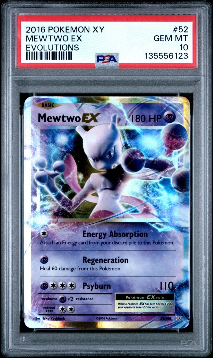 Mewtwo Pokémon TCG Evolutions Near Mint or Better Individual