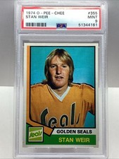 1974-75 O PEE CHEE STAN WEIR #355 RC PSA 9 MINT *POP 5
