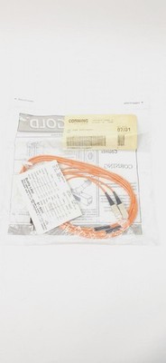 Corning 2F ZIP STC/SCPC Gold  Fiber Optic Cable, Duplex 6Ft Lot of 5