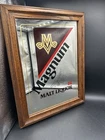 1980’s Vintage Miller Logo Magnum Malt Liquor Mirror Sign 18"x14" Bar Decor Beer