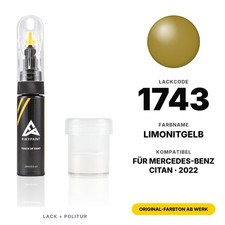 Lackstift F&uuml;r Mercedes Citan 1743 Limonitgelb Kit KFZ Lack Ausbesserung
