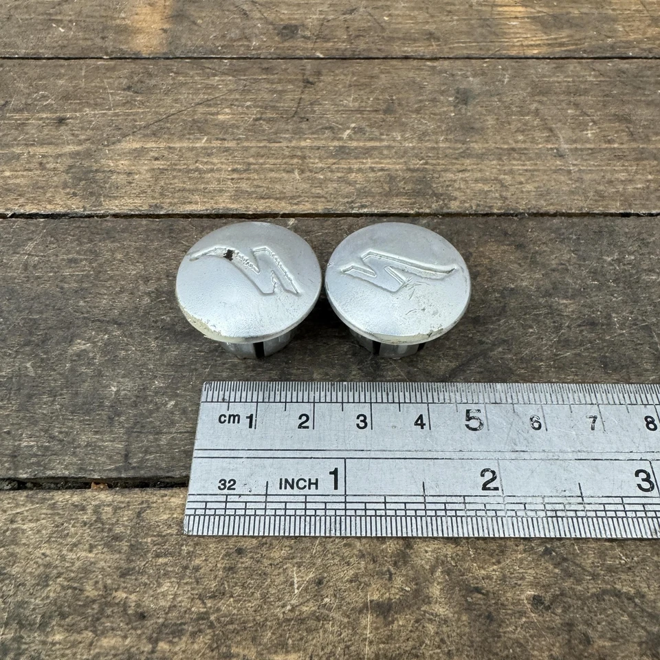 Tapones de tapa de extremo de manillar de bicicleta especializados par plateado MTB bicicleta de carretera logotipo S Foto 4 de 4