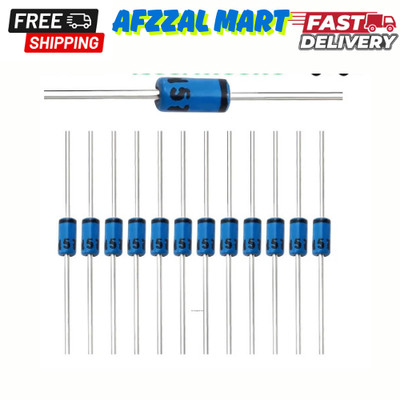 50 Pcs 1N5711 Schottky Barrier Rectifier Diodes 15mA 70V DO-35 (DO-204AH) Axial
