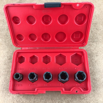 #ad Craftsman USA 5 Pc. Bolt Out Extractor Set External Nut Remover Case 3 5 7 9 10 $17.99