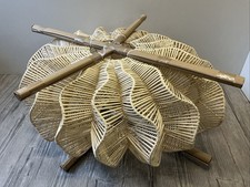 AM.PM. Hängeleuchte Lampenschirm Rattan geflochten   Awan natur XL 90cm (R6-A1