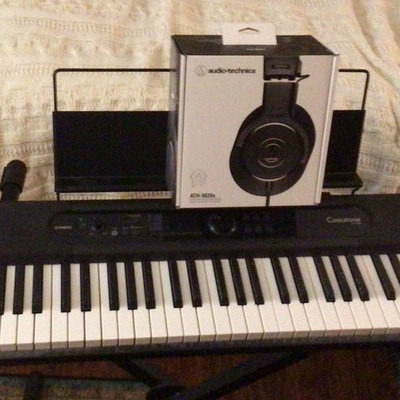 Casiotone CT-S410 Digital Piano w Stand, Seat and Headphones + Bluetooth Adapter