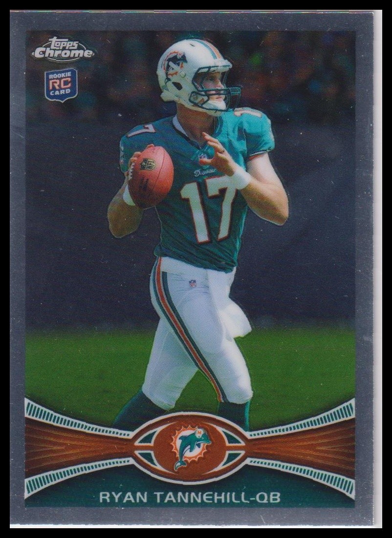 2012 Topps Chrome Ryan Tannehill Miami Dolphins Tennessee Titans rookie RC