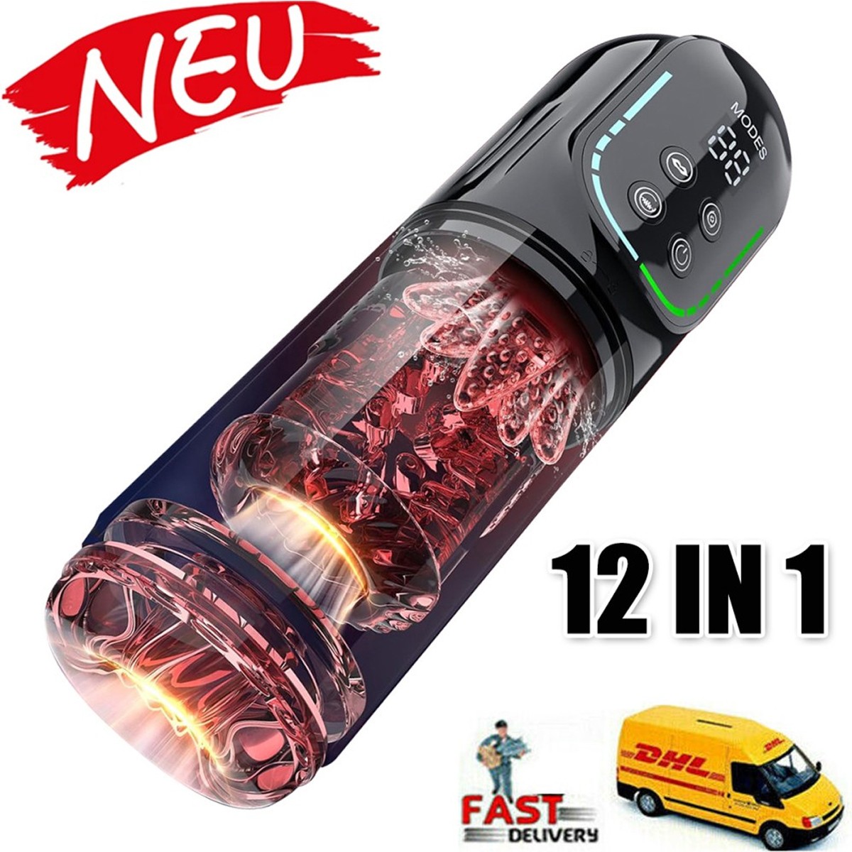 Elektrischer Masturbator Cup Handfrei Blowjob Sex Spielzeug für die Männer 2025