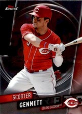 2019 TOPPS FINEST #58 SCOOTER GENNETT CINCINNATI REDS BASEBALL
