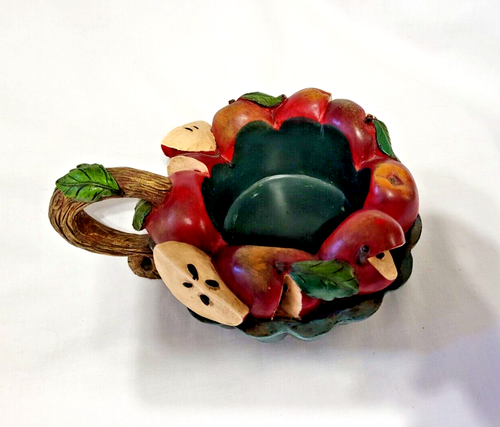 Vtg. Red Apple Tree Candle Holder by Homestead Shoppe Country Kitchen - Picture 3 of 9