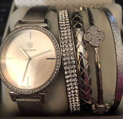 5-Piece Daisy Fuentes Watch And Bracelet Set. New With Tag. Sells For $59.99