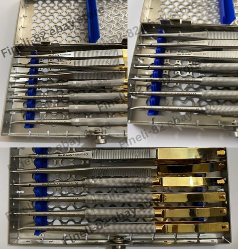 Dental Kassette Hu-Friedy Castroviejo Nadelhalter 7" 18 cm 8 Stück - Bild 2 von 3