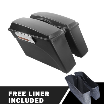 Hard Saddlebags Fit For Harley Touring Street Road Glide 94-13 12 Matte Black