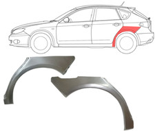 Für Subaru Impreza 2007- Hatchback Radlauf Reparaturblech Satz/ L+R