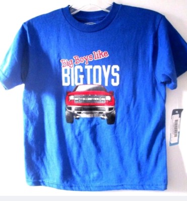 Ford Car Big Boys Like Big Toys Blue T Shirt Size 6 Ebay