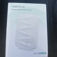 1-Pack MeshForce M3 Dot Wall Plug WiFi Extender, Works with MeshForce M1 and M3