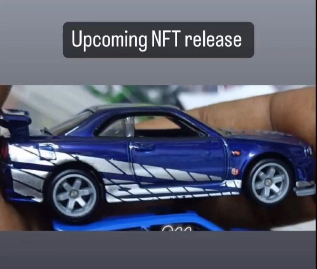 Fast N Furious Hot Wheels NFTGarage NISSAN SKYLINE R34 1/64 Fast N Furious Hot Wheels NFTGarage NISSAN SKYLINE R34 1/64