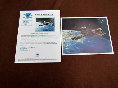 EDWARD ED GIBSON SKYLAB-3 SHUTTLE ASTRONAUT SIGNED AUTO 10X8 LITHO PHOTO ZARELLI