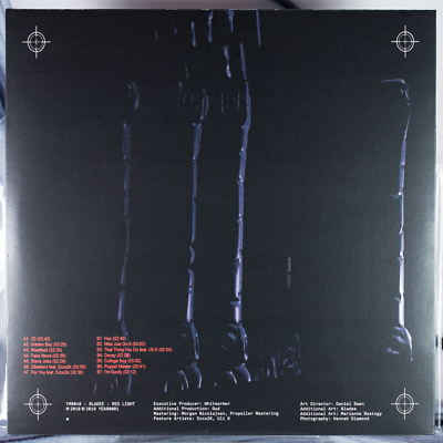 BLADEE RED LIGHT VINYL SIGNED AUTOGRAPHED Grey LP Drain Gang