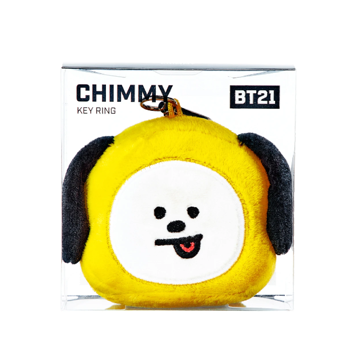 NWT BTS BT21 x Line Friends CHIMMY 10cm Face Doll Jimin Keyring