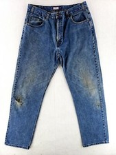 VINTAGE Arizona 36x34 USA MADE Jeans Loose Fit Classic Heavy Faded Retro 90s